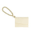 Cream mini purse with chain